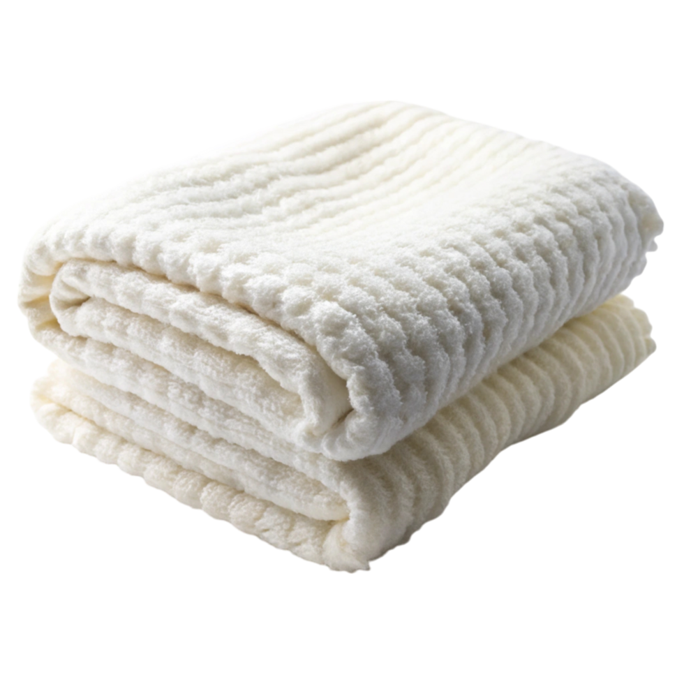 Luxurious plush blanket in a white textured design, ideal for keeping warm during winter nights and adding comfort png