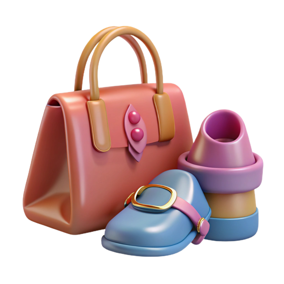 fascinating melancholic avant-garde Unique AI Image Prompts for Fashion Accessories Isolateon Transparent Backgrounsharp png