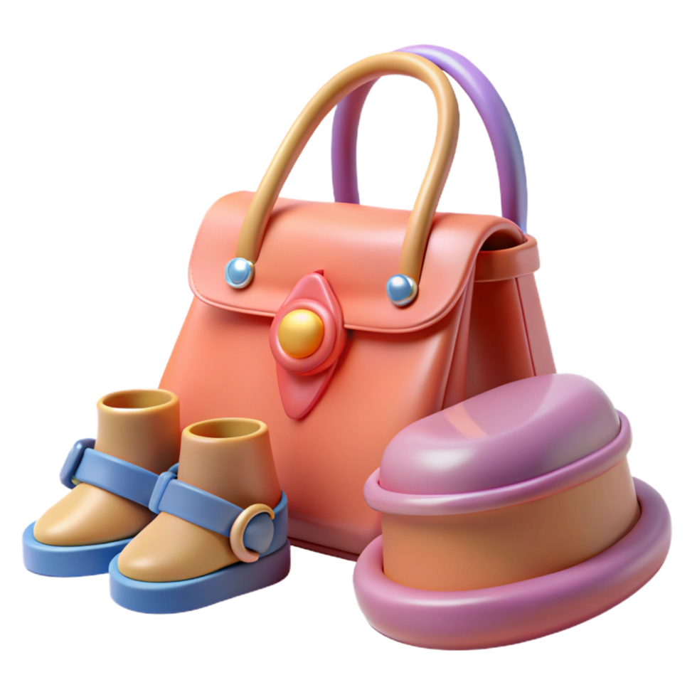 beautiful classic Unique AI Image Prompts for Fashion Accessories Isolateon Transparent Backgrounstudio quality png