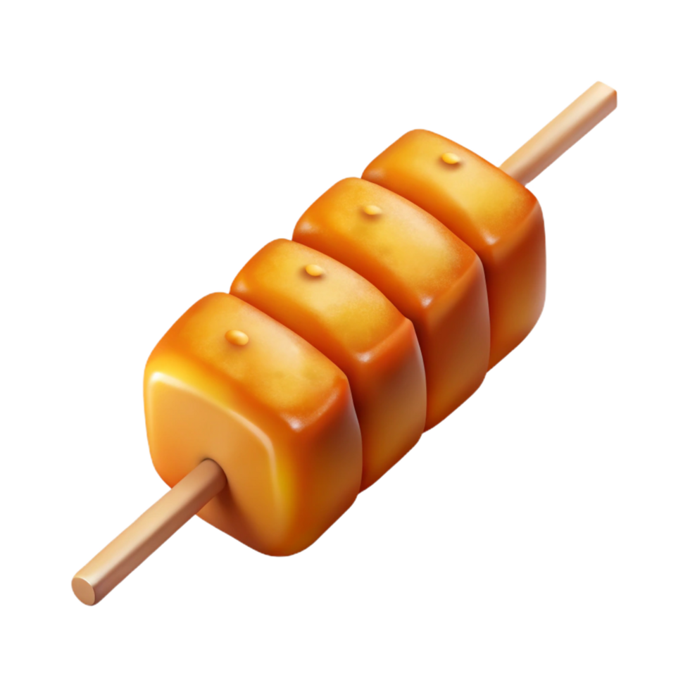 dramatic majestic Tofu kebab skewer, marinateangrilled, crispy edges, dramatic lighting, detaileillustration, isolateon transparent background,high-resolution product photography elite png