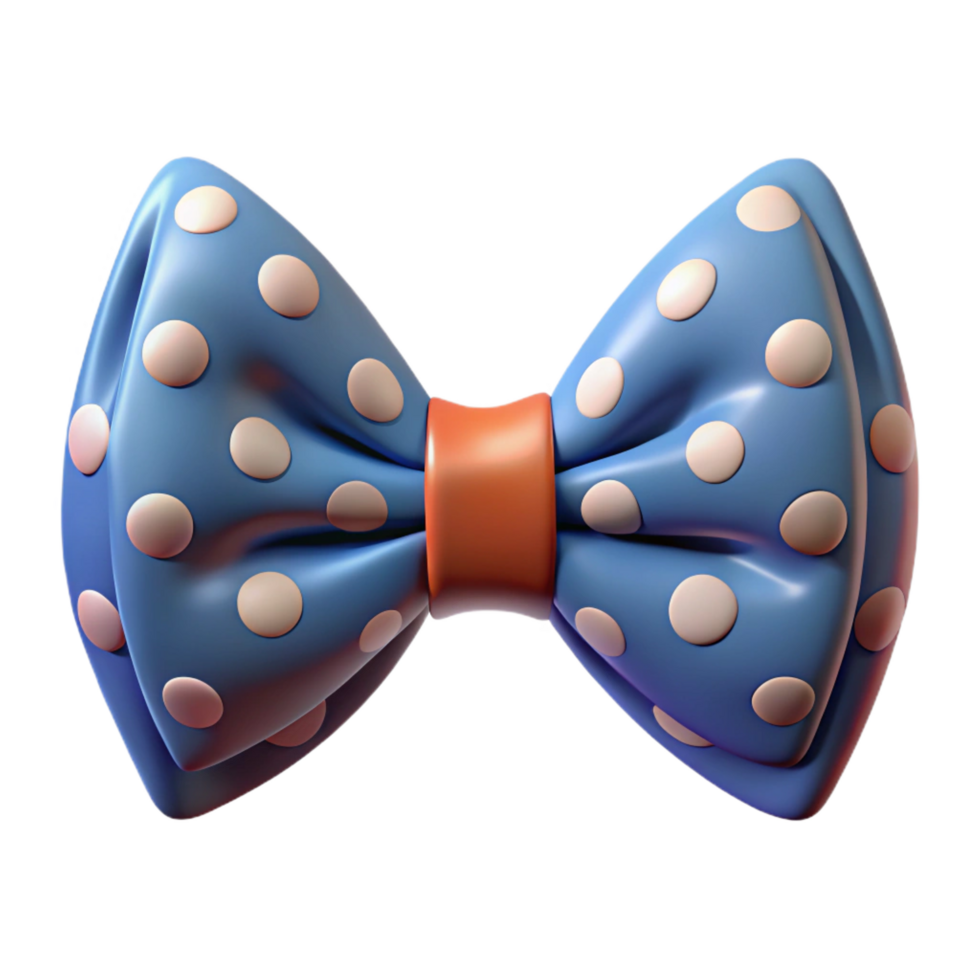 spectacular melancholic victorian Bow tie with a polka dot pattern, pre-tiestyle, silk fabric, studio lighting, front view, isolateon transparent background,high-resolution product photography crisp png