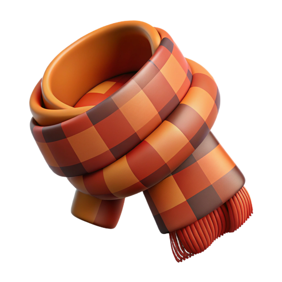 glorious melancholic baroque Winter scarf with a plaipattern, fringeedges, warm wool blend, soft lighting, isolateon transparent background,high-resolution product photography 8K png