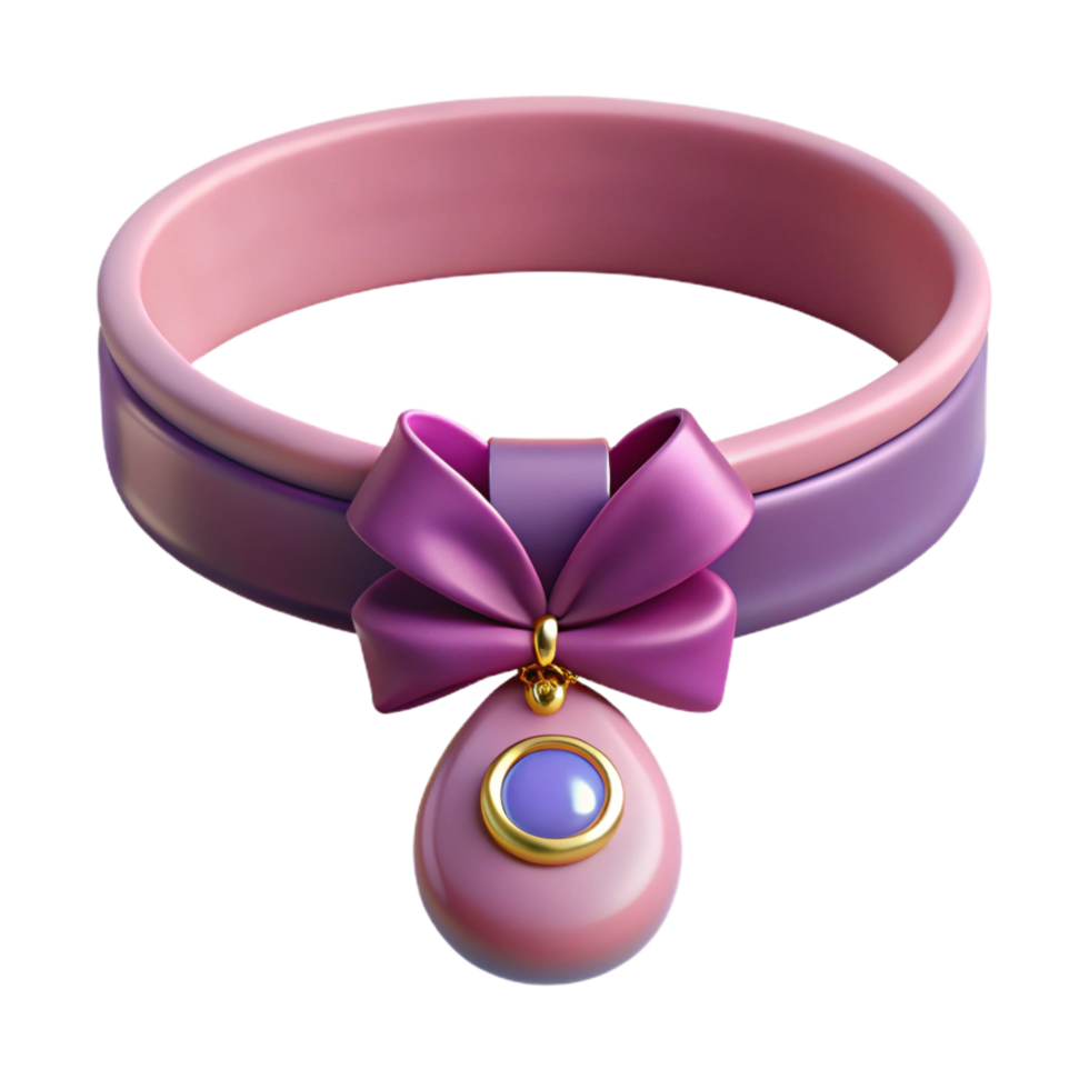 pristine elegant Choker necklace with velvet ribbon ana pendant, delicate design, soft texture, soft lighting, front view, with transparent background,high-resolution product photography precision png