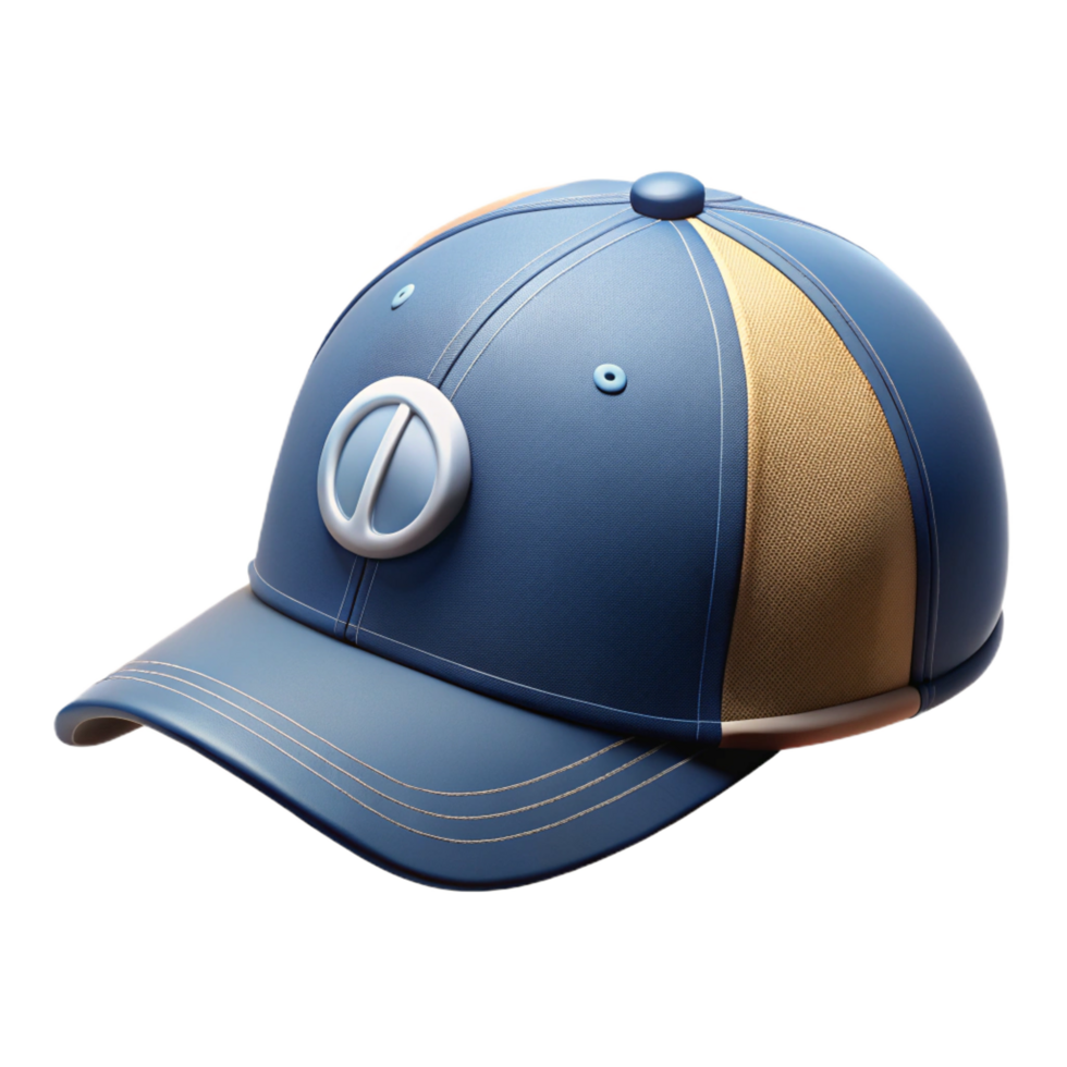 picturesque memorable A baseball cap with embroiderelogo, cotton fabric, soft lighting, front view, isolateon transparent background,high-resolution product photography png