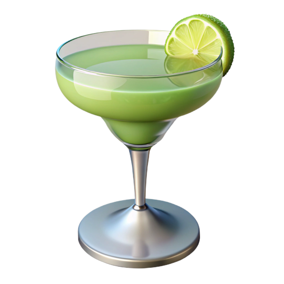 mesmerizing gothic Daiquiri cocktail in a coupe glass, rum, lime juice, simple syrup, minimalist style, side view, isolateon transparent background,high-resolution product photography 4K png