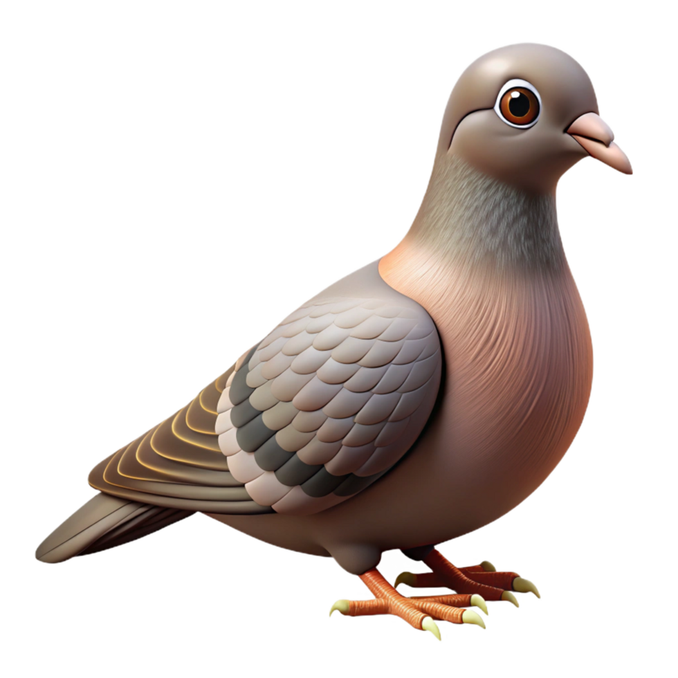 radiant celebrateMourning dove, subtle grey anbrown plumage, soft feather texture, studio lighting, front view, isolateon transparent background,high-resolution product photography png