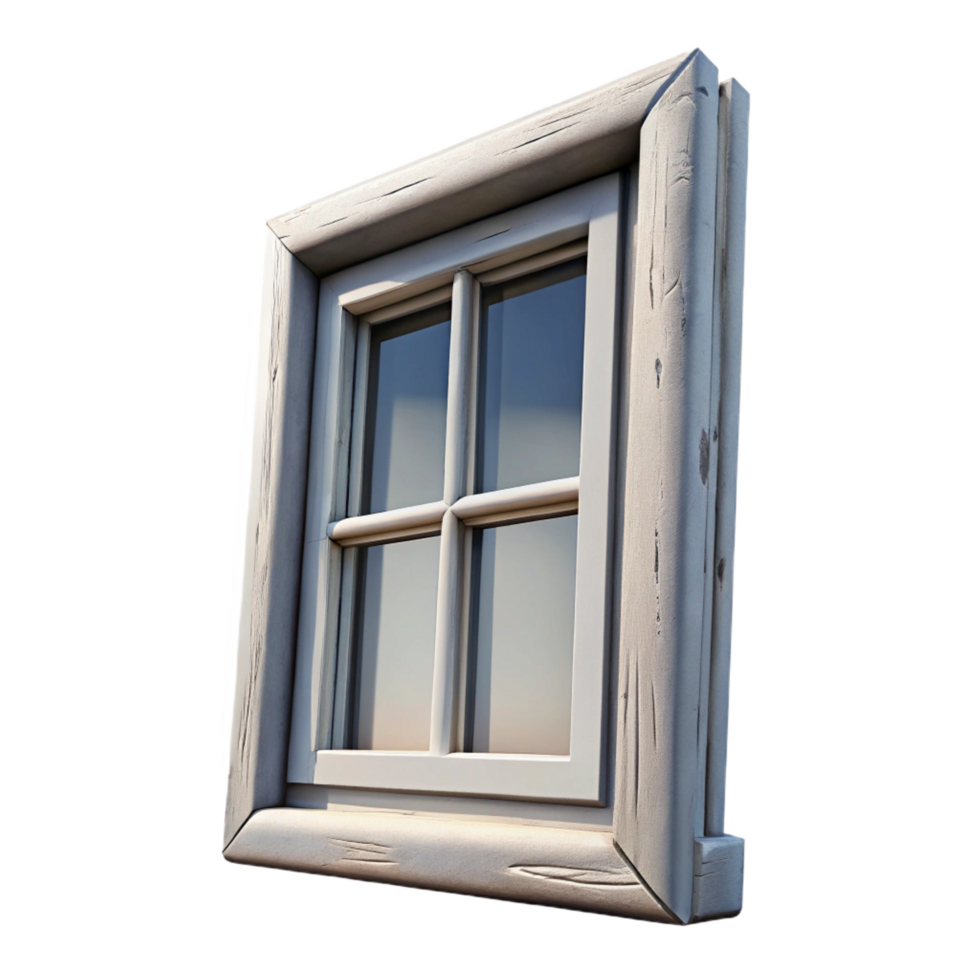 impressive playful renaissance Rectangular window frame, white paintewood, ageancrackepaint, soft lighting, isolateon transparent background,high-resolution product photography perfect clarity png