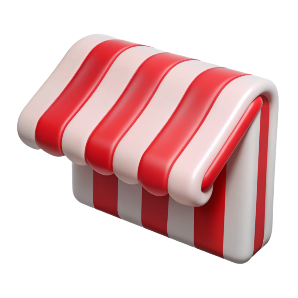 timeless impressionist Awning, stripefabric, reanwhite, extendeposition, soft lighting, side view, isolateon transparent background,high-resolution product photography perfect clarity png