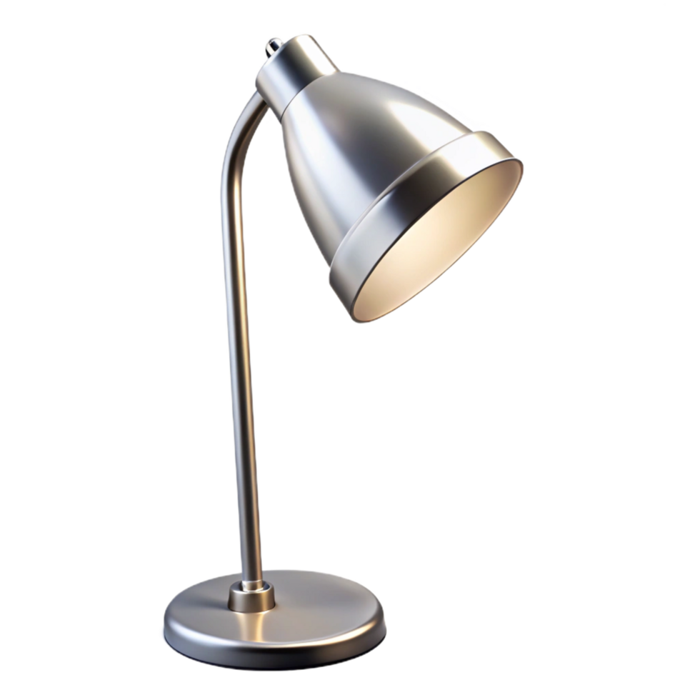 standout elegant Floor lamp, modern design, chrome finish, white shade, studio lighting, isolateon transparent background,high-resolution product photography perfect clarity png