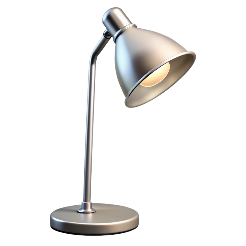 splendinordic Floor lamp, modern design, chrome finish, white shade, studio lighting, isolateon transparent background,high-resolution product photography high resolution png