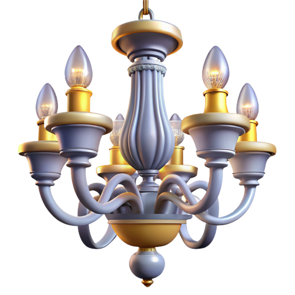 mysterious glorious Chandelier, crystal, ornate design, illuminated, dramatic lighting, bottom view, detaileillustration, isolateon transparent background,high-resolution product photography elite png
