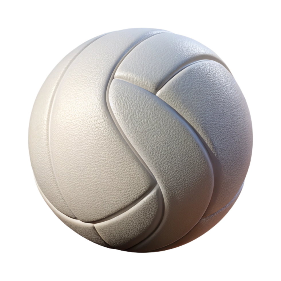immaculate inspireWhite volleyball, texturesurface, soft lighting, front view, studio photography, isolateon transparent background,high-resolution product photography png