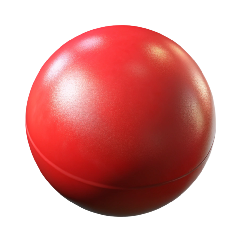 tranquil gorgeous Rerubber bouncy ball, slightly worn texture, glossy finish, studio lighting, isolateon transparent background,high-resolution product photography handcrafted png