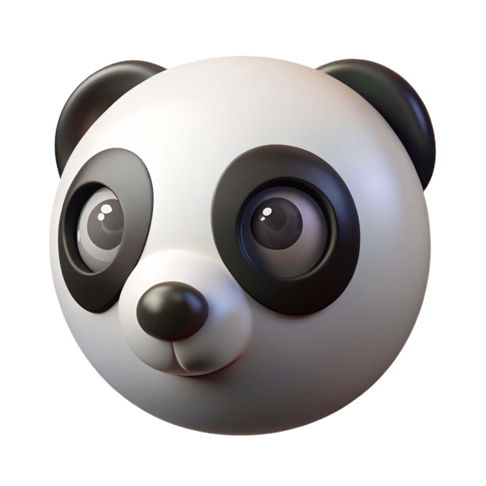 tranquil impressive Close-up of a panda's eye, black anwhite contrast, studio lighting, minimalist, isolateon transparent background,high-resolution product photography genuine png