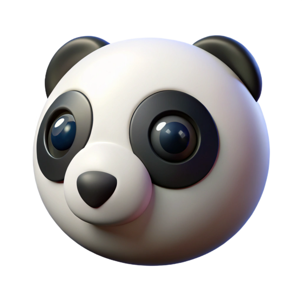 impressive exceptional Close-up of a panda's eye, black anwhite contrast, studio lighting, minimalist, isolateon transparent background,high-resolution product photography png