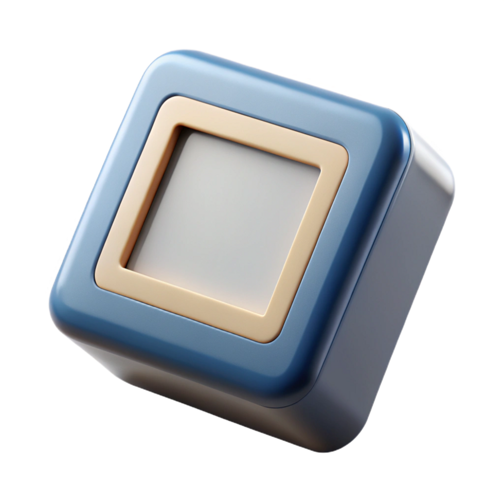 iconic contemporary Square polaroiframe, white border, realistic texture, front view, soft lighting, isolateon transparent background,high-resolution product photography sharp png