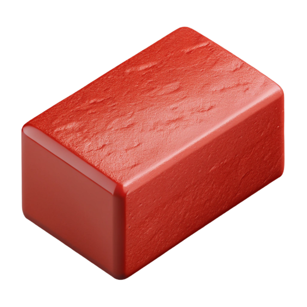 joyful glorious Brick, reclay, rough texture, studio lighting, render, isolateon transparent background,high-resolution product photography authentic png