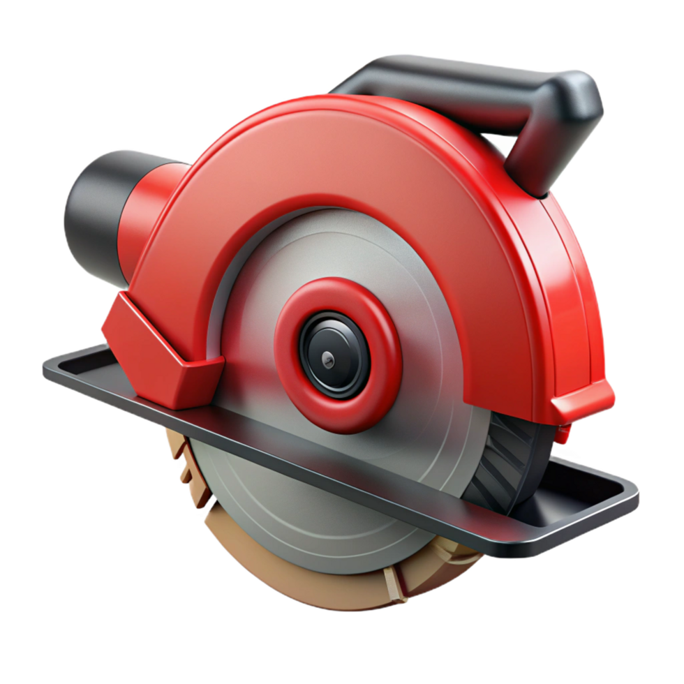 gorgeous art deco Power saw with a circular blade ana black anrebody, studio lighting, side view, isolateon transparent background,high-resolution product photography sharp png