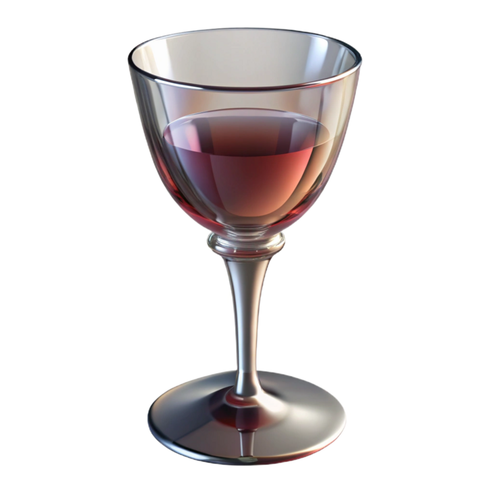 notable industrial Wine glass, clear crystal, elegant stem, studio lighting, isolateon transparent background,high-resolution product photography museum quality png