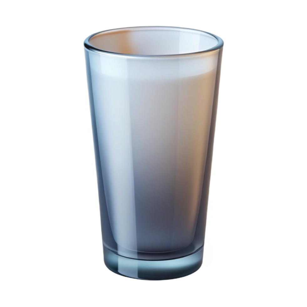 dramatic art deco Highball glass, tall anslender, frosteglass, soft lighting, front view, isolateon transparent background,high-resolution product photography high quality png