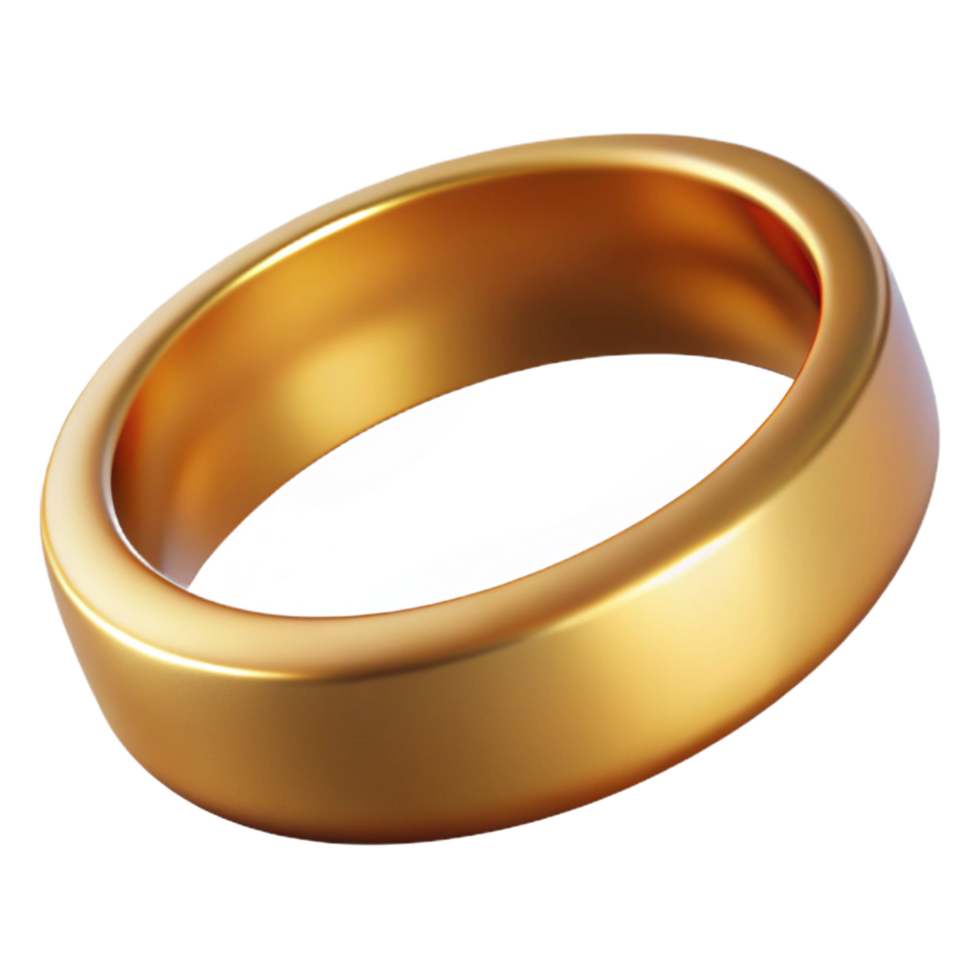harmonious gorgeous Golbangle bracelet, smooth surface, polishefinish, soft lighting, side view, product shot, isolateon transparent background,high-resolution product photography elite png