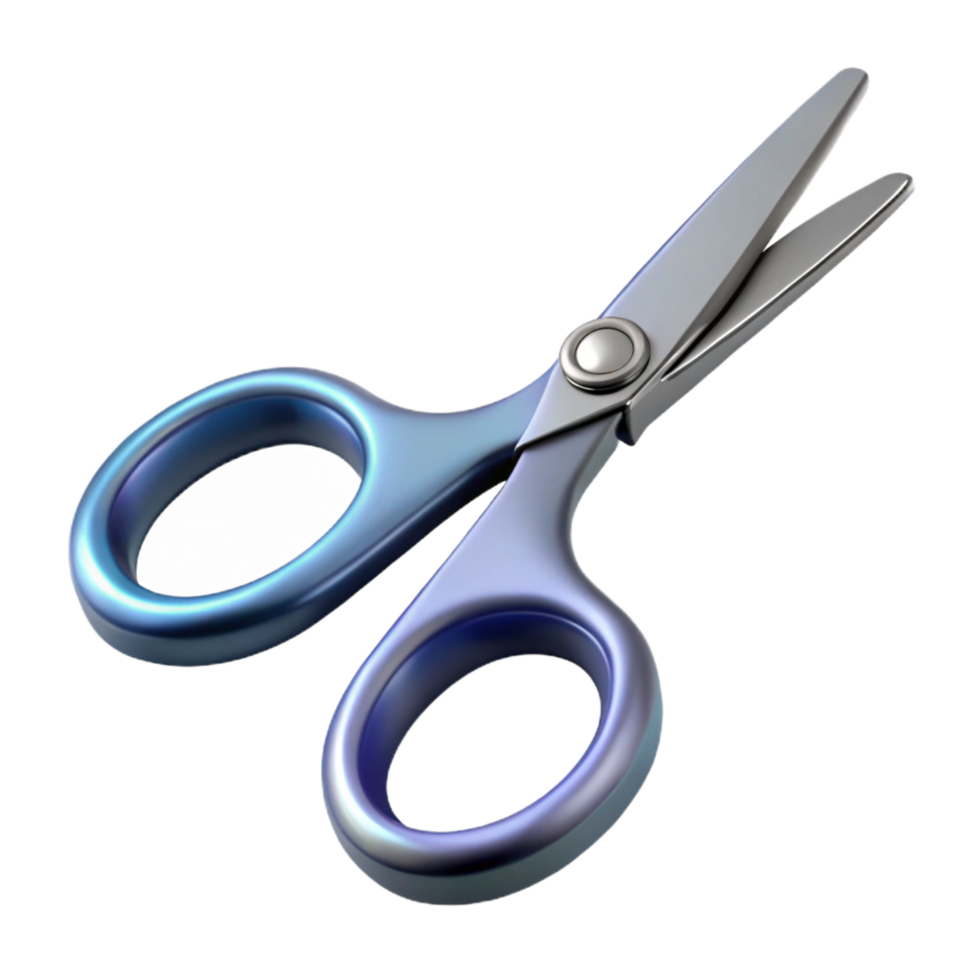 timeless vintage Medical scissors with curveblades, stainless steel, sharp tips, realistic, dramatic lighting, side view, isolateon transparent background,high-resolution product photography original png