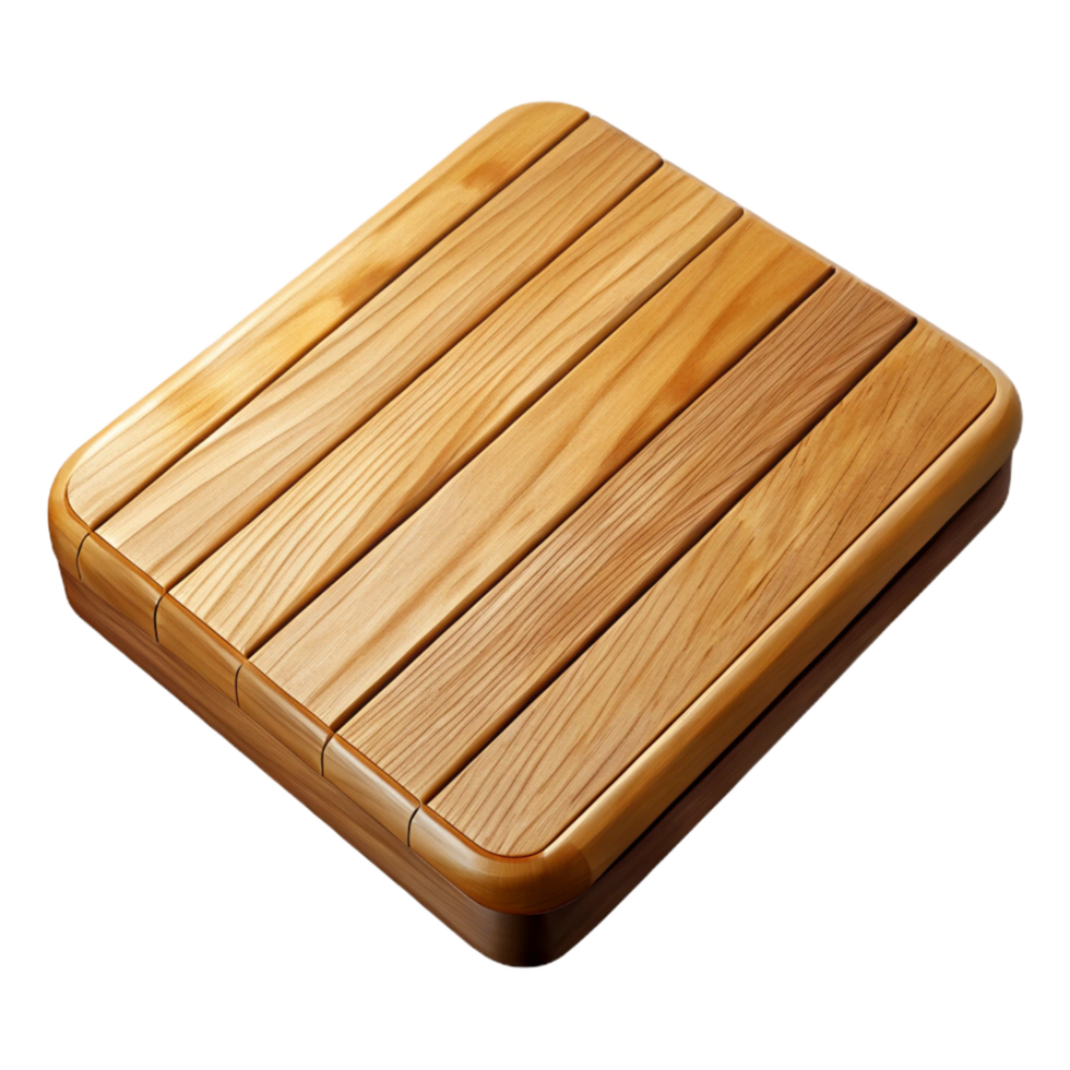 acclaimebohemian Wooden floorboard, oak wood, natural finish, knots angrain visible, side view, photorealistic, isolateon transparent background,high-resolution product photography elite png