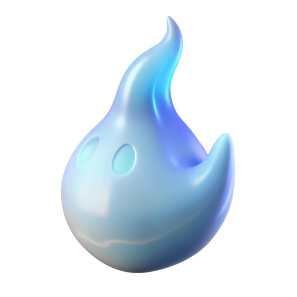 whimsical glorious A single, glowing will-o'-the-wisp, ethereal antranslucent, soft lighting, front view, photorealistic, isolateon transparent background,high-resolution product photography exclusive png