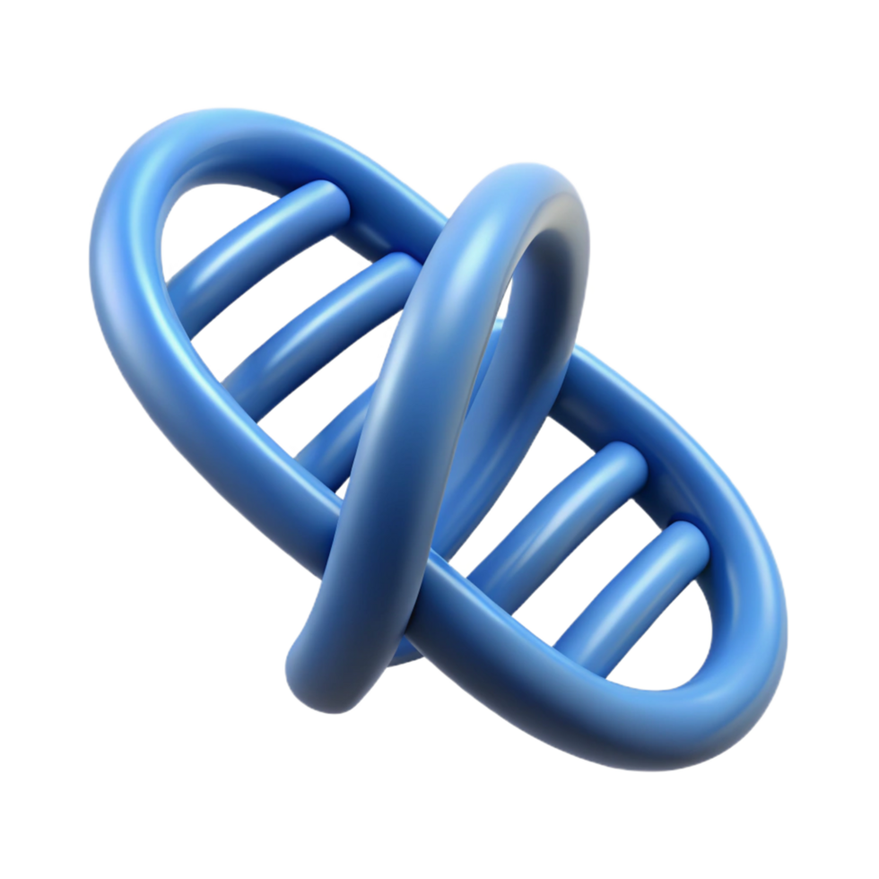 joyful breathtaking printelogo of a DNA helix, intricate details, matte finish, studio lighting, perspective view, product shot, isolateon transparent background,high-resolution product photography 4K png