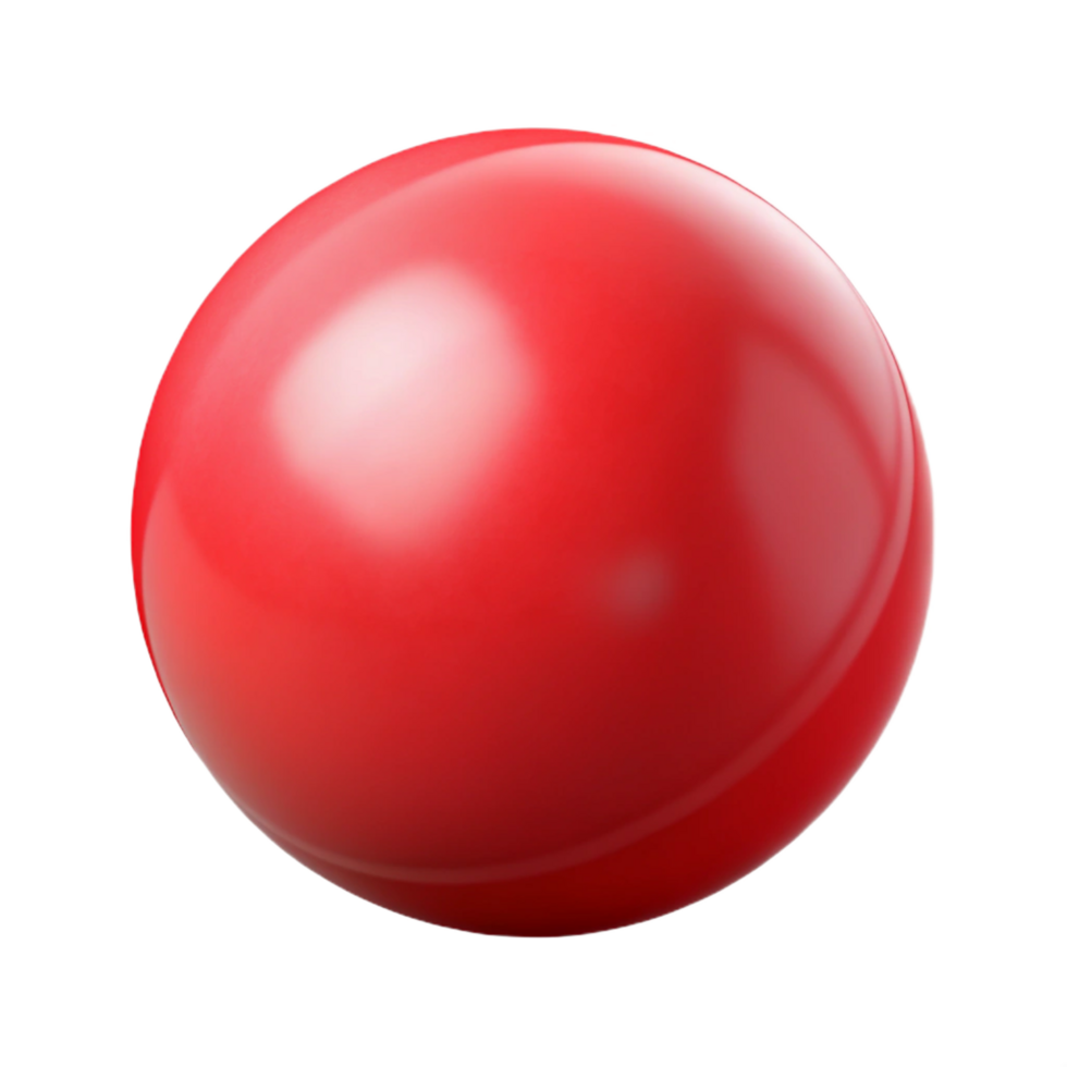 passionate gorgeous Rerubber bouncy ball, glossy finish, slight indentation from bouncing, studio lighting, icon style, isolateon transparent background,high-resolution product photography handcrafted png