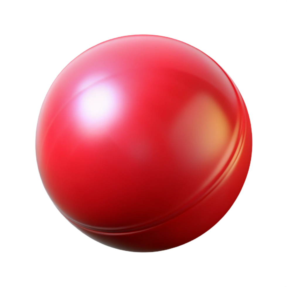 gorgeous timeless Rerubber bouncy ball, glossy finish, slight indentation from bouncing, studio lighting, icon style, isolateon transparent background,high-resolution product photography png
