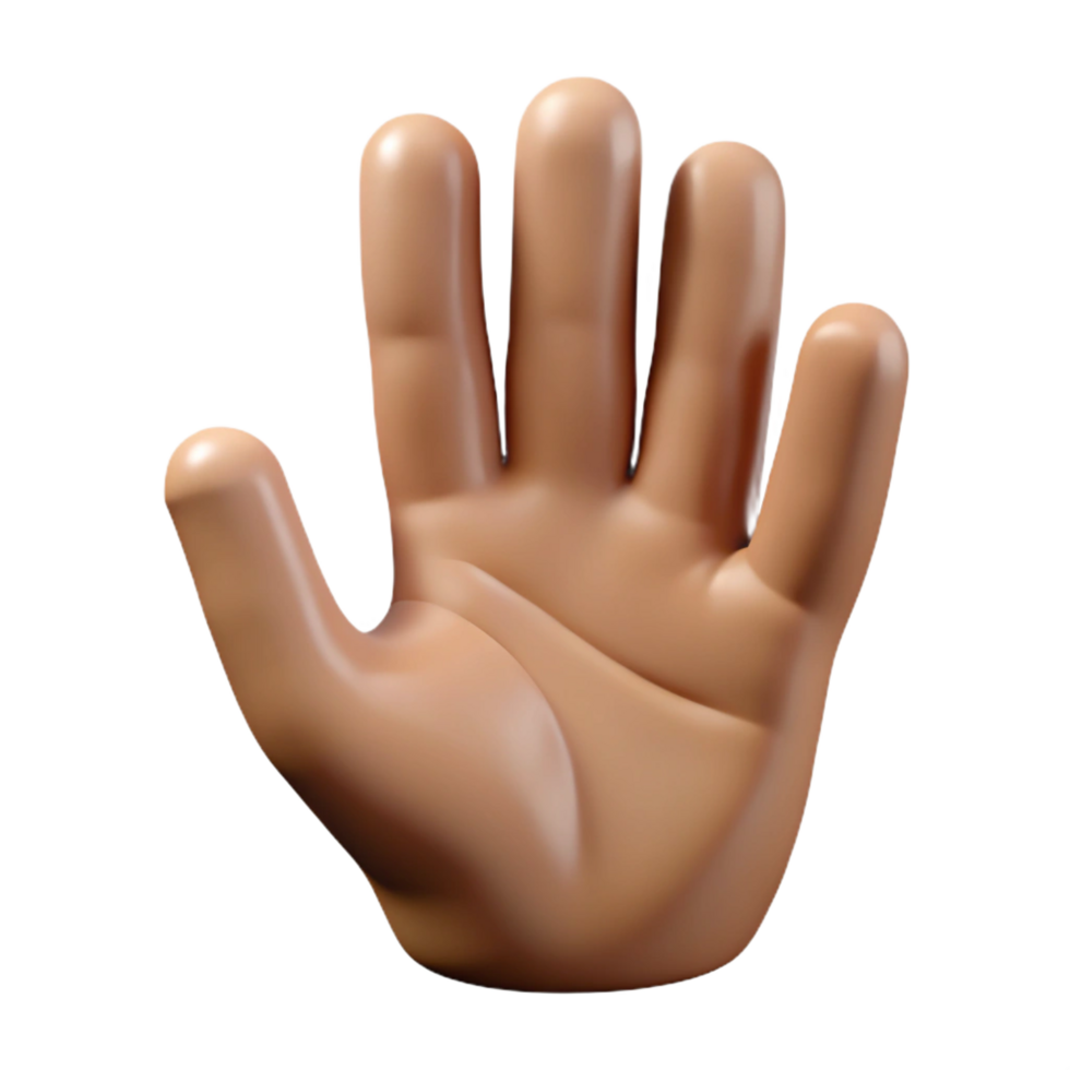 notable elegant Clay sculptelogo of a human hand, realistic details, matte finish, studio lighting, product shot, with transparent background,high-resolution product photography authentic png