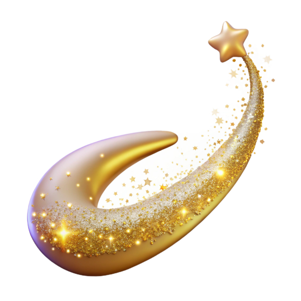 whimsical beautiful A shimmering fairy dust trail, glittering particles, soft lighting, curvepath, ethereal style, isolateon transparent background,high-resolution product photography crisp png
