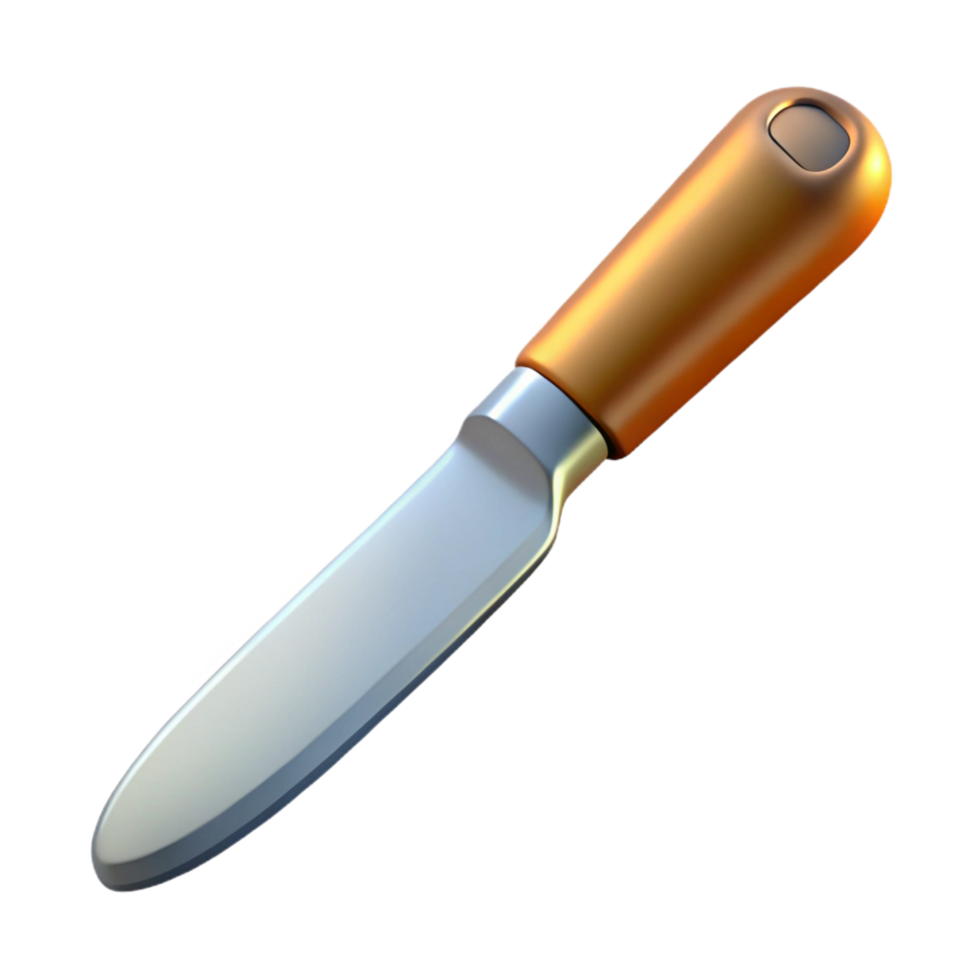 quintessential bohemian Scalpel with stainless steel blade, texturehandle, dramatic lighting, side view, render, isolateon transparent background,high-resolution product photography impeccable png