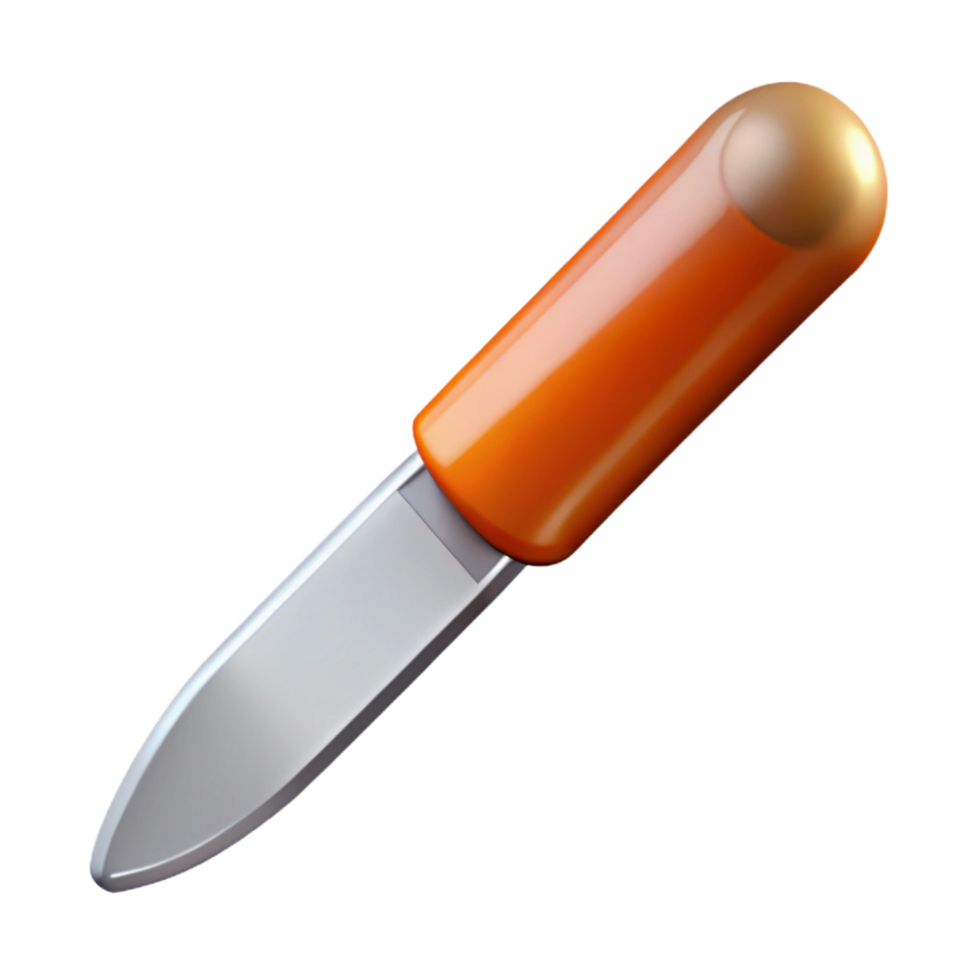 hypnotic iconic Scalpel with a blade, gleaming stainless steel, sharp point, studio lighting, top-down view, photorealistic, isolateon transparent background,high-resolution product photography png