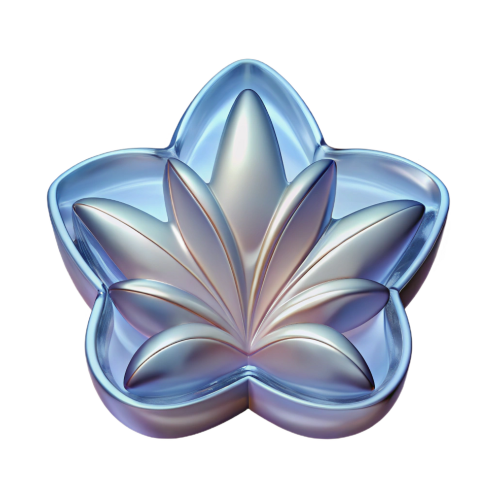 immaculate elegant A translucent glass logo with etchefloral patterns, subtle lighting, front view, isolateon transparent background,high-resolution product photography detailed png