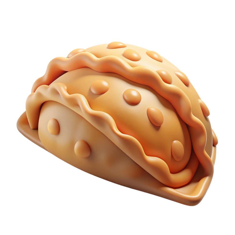 impressive dramatic coastal Calzone, foldepizza dough, visible steam, studio lighting, front view, isolateon transparent background,high-resolution product photography exclusive png