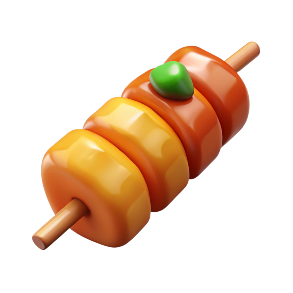 sumptuous inspireChicken shish kebab, marinatechunks, vibrant colors, soft lighting, isolateon transparent background,high-resolution product photography png