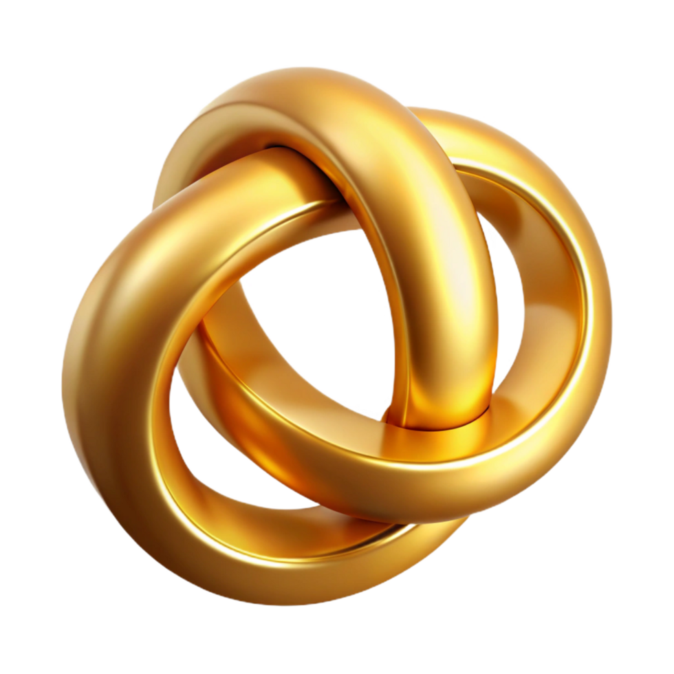 mysterious captivating renderegollogo of interconnecterings, glossy finish, studio lighting, perspective view, isolateon transparent background,high-resolution product photography top-tier png