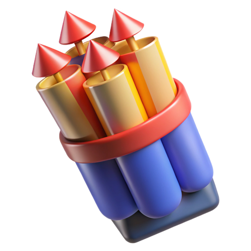 exemplary urban Pack of unopenefireworks, various sizes ancolors, packaging visible, studio lighting, front view, isolateon transparent background,high-resolution product photography gallery standard png