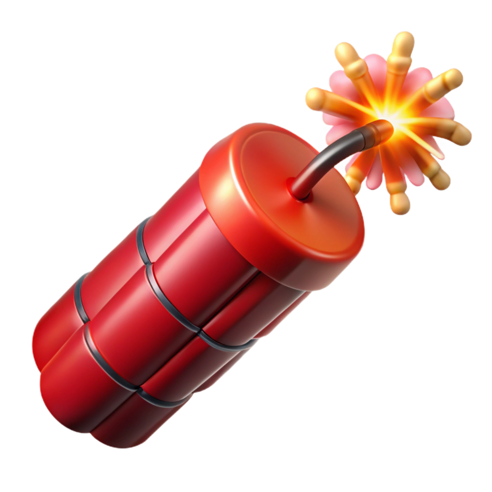 gorgeous exceptional Close-up of a firework fuse burning, glowing reember, smoke trailing, dramatic lighting, isolateon transparent background,high-resolution product photography png