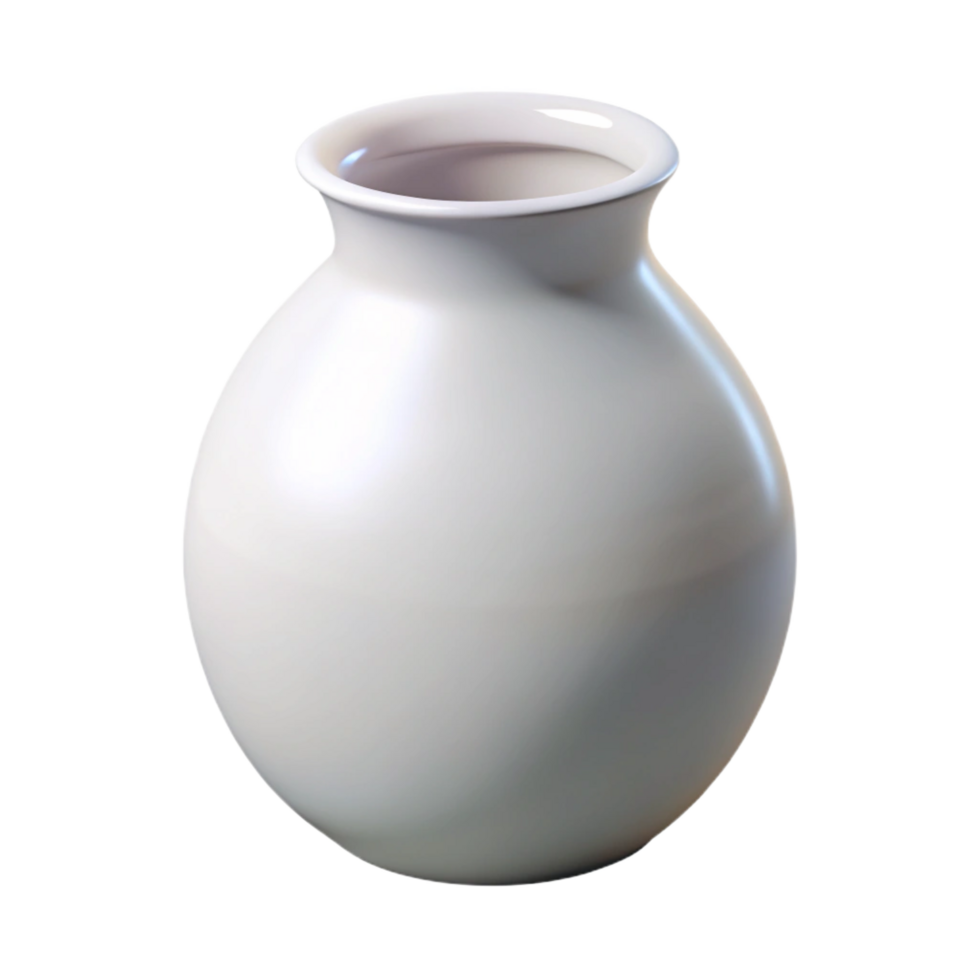 majestic timeless White ceramic vase, smooth finish, minimalist design, studio lighting, front view, isolateon transparent background,high-resolution product photography png