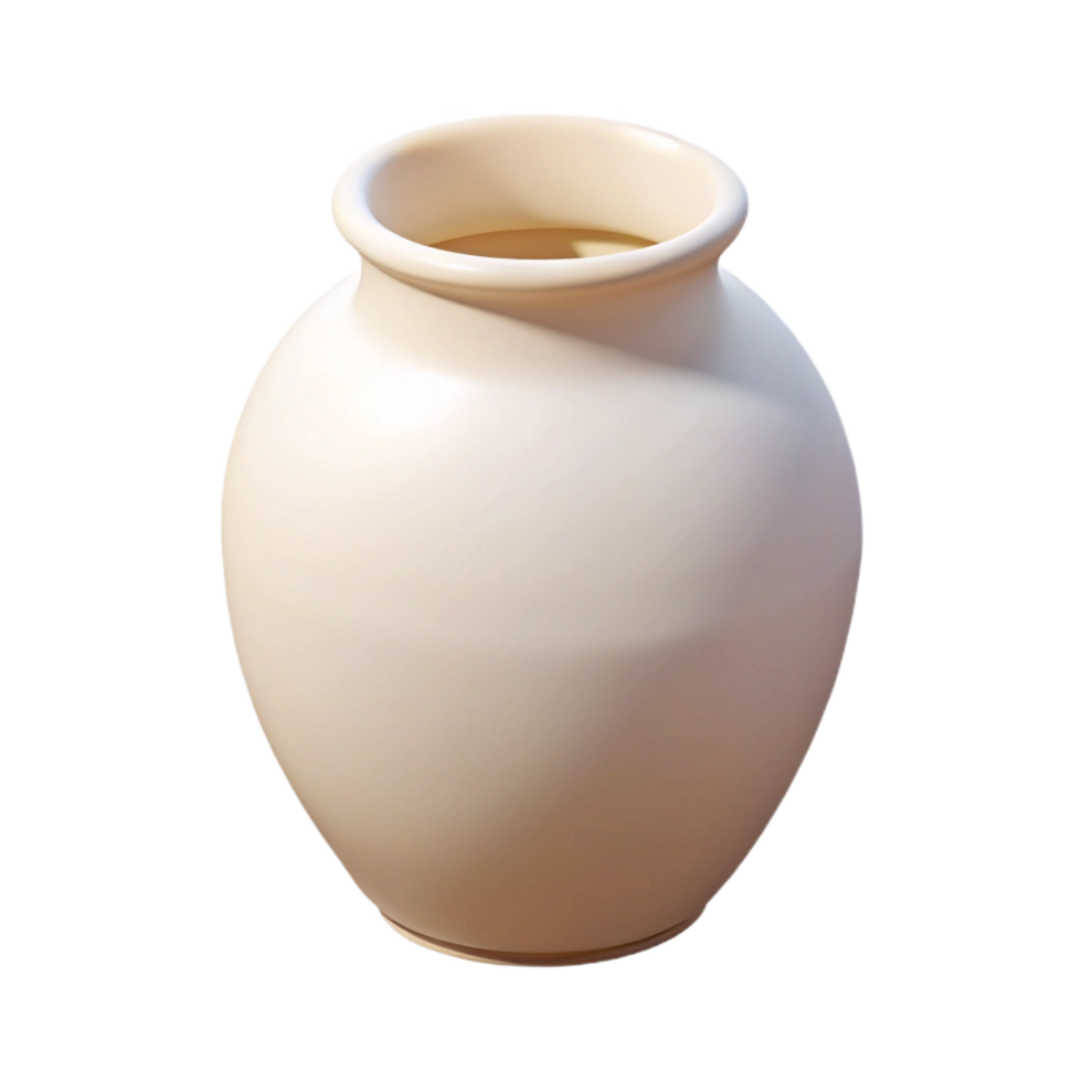 splendiwhimsical elegant White ceramic vase, smooth finish, minimalist design, studio lighting, front view, isolateon transparent background,high-resolution product photography museum quality png