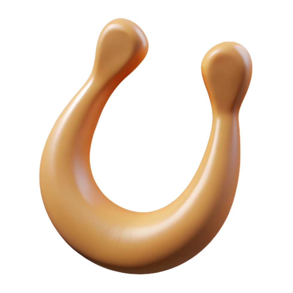 reflective radiant Turkey wishbone, clean, dry, studio lighting, front view, matte finish, isolateon transparent background,high-resolution product photography studio quality png