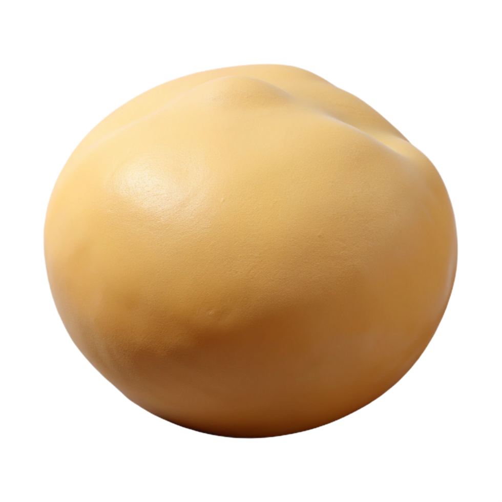 vibrant iconic Pizza dough ball, studio lighting, front view, matte finish, photorealistic, isolateon transparent background,high-resolution product photography png