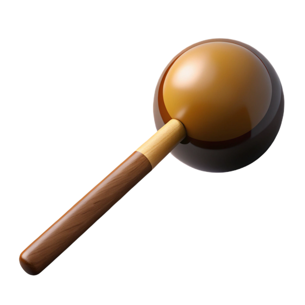 alluring surreal Snooker cue with polishewooden shaft anleather tip, glossy finish, dramatic lighting, side view, isolateon transparent background,high-resolution product photography refined png