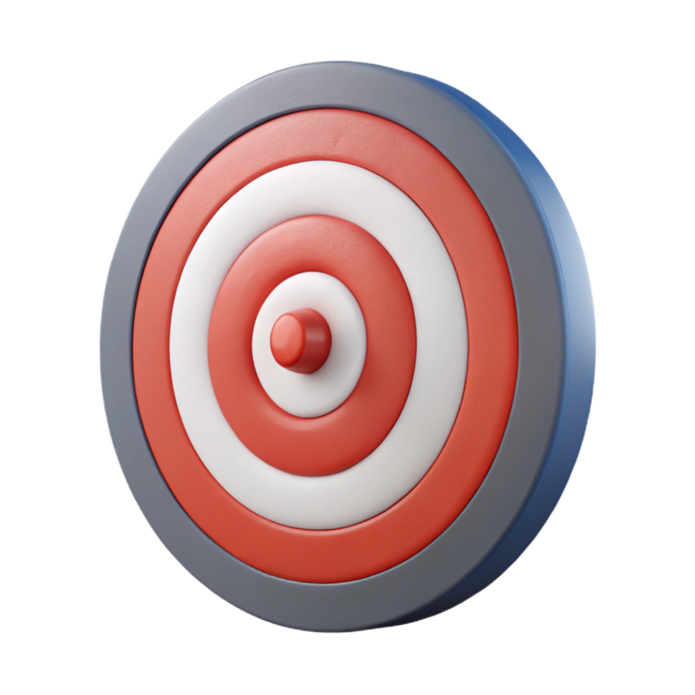nostalgic majestic Archery target, concentric circles, texturesurface, studio lighting, front view, with transparent background,high-resolution product photography high resolution png