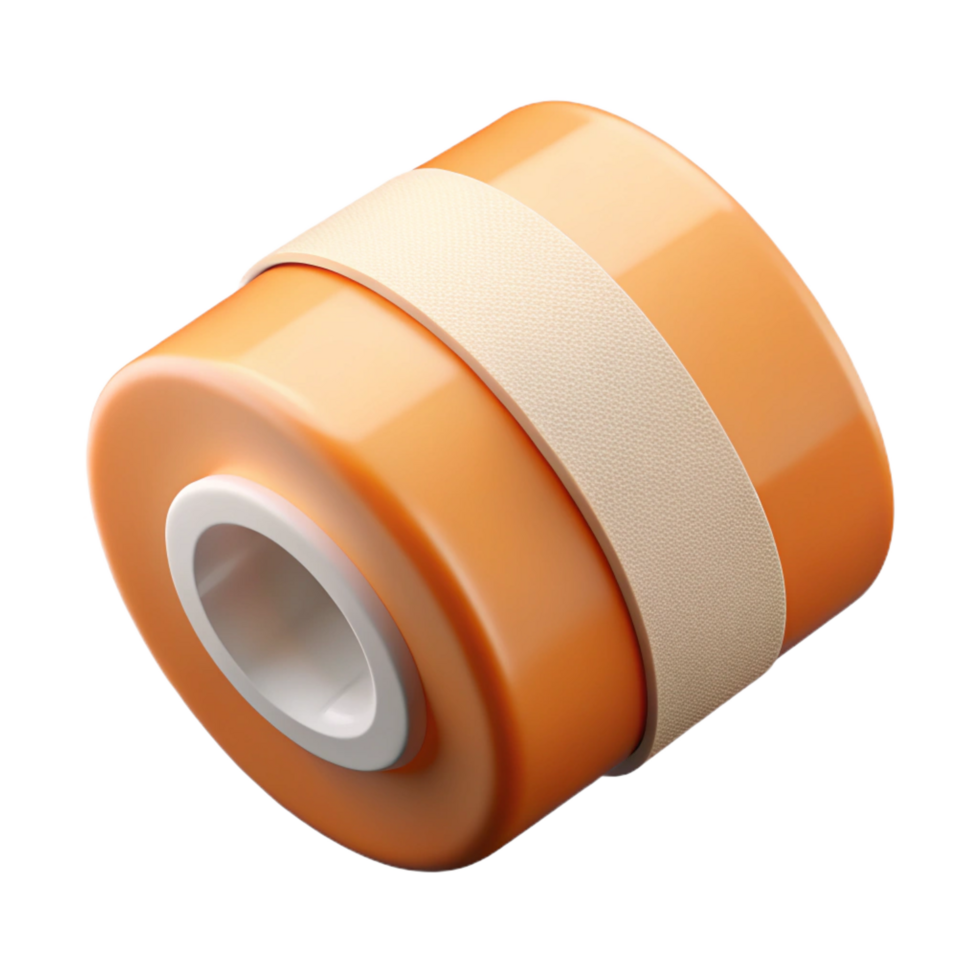 impressive celebrateBandage roll with white gauze, adhesive edges, sterile packaging, studio lighting, photorealistic, isolateon transparent background,high-resolution product photography png