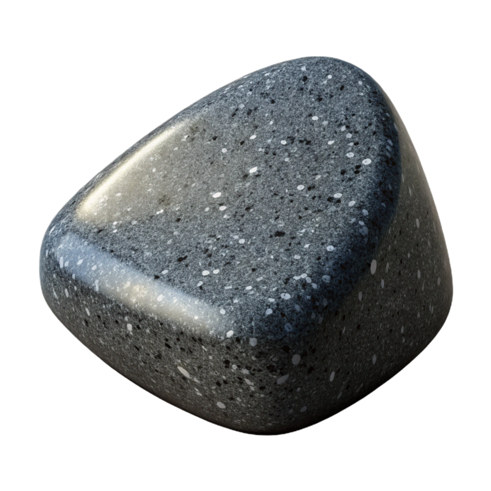 coveteelegant Frame made of polishegranite, dark grey color, speckletexture, studio lighting, top-down view, render, isolateon transparent background,high-resolution product photography 8K png