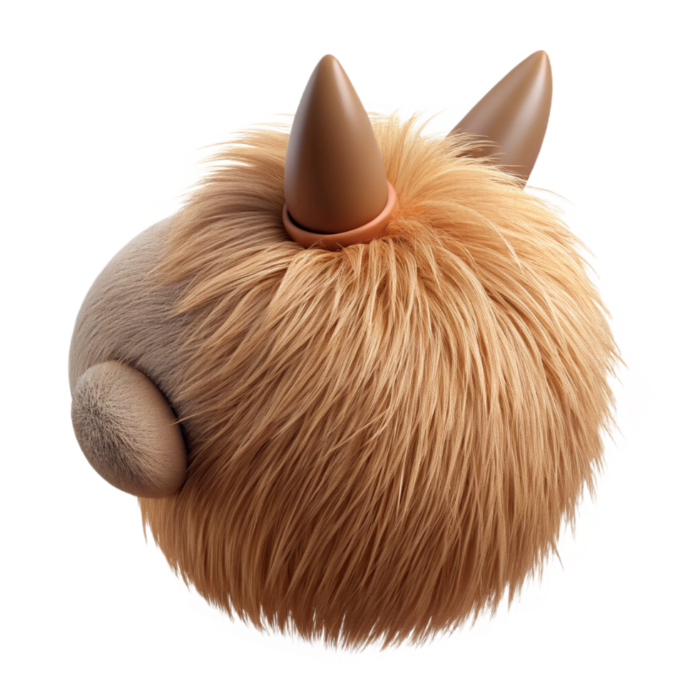 picturesque memorable A realistic, furry centaur hoof, detailetextures of hair anhoof, studio lighting, side view, isolateon transparent background,high-resolution product photography png
